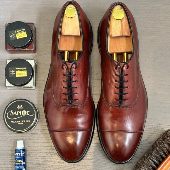 Allen Edmonds Park Avenue (Dark Chilli) Size 12 D - Picture 1 of 8